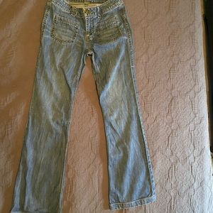 CAbi vintage denim flare leg jeans size 2